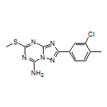 2-(3-Chloro-4-methylphenyl)-5-(methylthio)-[1,2,4]triazolo[1,5-a][1,3,5]triazin-7-amine