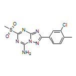 2-(3-Chloro-4-methylphenyl)-5-(methylsulfonyl)-[1,2,4]triazolo[1,5-a][1,3,5]triazin-7-amine