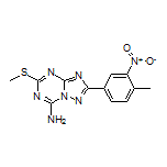 2-(4-Methyl-3-nitrophenyl)-5-(methylthio)-[1,2,4]triazolo[1,5-a][1,3,5]triazin-7-amine