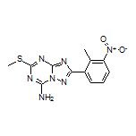 2-(2-Methyl-3-nitrophenyl)-5-(methylthio)-[1,2,4]triazolo[1,5-a][1,3,5]triazin-7-amine