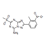 2-(2-Methyl-3-nitrophenyl)-5-(methylsulfonyl)-[1,2,4]triazolo[1,5-a][1,3,5]triazin-7-amine