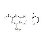 5-(Methylthio)-2-(3-methylthiophen-2-yl)-[1,2,4]triazolo[1,5-a][1,3,5]triazin-7-amine