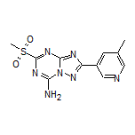 2-(5-Methylpyridin-3-yl)-5-(methylsulfonyl)-[1,2,4]triazolo[1,5-a][1,3,5]triazin-7-amine