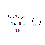 2-(3-Methylpyridin-2-yl)-5-(methylthio)-[1,2,4]triazolo[1,5-a][1,3,5]triazin-7-amine