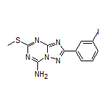 2-(3-Iodophenyl)-5-(methylthio)-[1,2,4]triazolo[1,5-a][1,3,5]triazin-7-amine