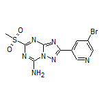 2-(5-Bromopyridin-3-yl)-5-(methylsulfonyl)-[1,2,4]triazolo[1,5-a][1,3,5]triazin-7-amine