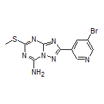 2-(5-Bromopyridin-3-yl)-5-(methylthio)-[1,2,4]triazolo[1,5-a][1,3,5]triazin-7-amine