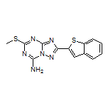 2-(2-Benzothienyl)-5-(methylthio)-[1,2,4]triazolo[1,5-a][1,3,5]triazin-7-amine