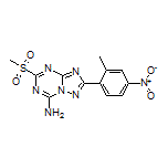 2-(2-Methyl-4-nitrophenyl)-5-(methylsulfonyl)-[1,2,4]triazolo[1,5-a][1,3,5]triazin-7-amine