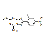 2-(2-Methyl-4-nitrophenyl)-5-(methylthio)-[1,2,4]triazolo[1,5-a][1,3,5]triazin-7-amine