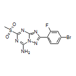 2-(4-Bromo-2-fluorophenyl)-5-(methylsulfonyl)-[1,2,4]triazolo[1,5-a][1,3,5]triazin-7-amine