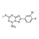 2-(3-Bromo-4-fluorophenyl)-5-(methylthio)-[1,2,4]triazolo[1,5-a][1,3,5]triazin-7-amine