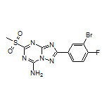 2-(3-Bromo-4-fluorophenyl)-5-(methylsulfonyl)-[1,2,4]triazolo[1,5-a][1,3,5]triazin-7-amine