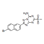 2-(6-Bromonaphthalen-2-yl)-5-(methylsulfonyl)-[1,2,4]triazolo[1,5-a][1,3,5]triazin-7-amine