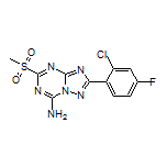 2-(2-Chloro-4-fluorophenyl)-5-(methylsulfonyl)-[1,2,4]triazolo[1,5-a][1,3,5]triazin-7-amine