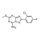 2-(2-Chloro-4-fluorophenyl)-5-(methylthio)-[1,2,4]triazolo[1,5-a][1,3,5]triazin-7-amine