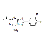 2-(3,4-Difluorophenyl)-5-(methylthio)-[1,2,4]triazolo[1,5-a][1,3,5]triazin-7-amine