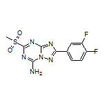 2-(3,4-Difluorophenyl)-5-(methylsulfonyl)-[1,2,4]triazolo[1,5-a][1,3,5]triazin-7-amine