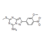 2-(3-Methoxy-4-nitrophenyl)-5-(methylthio)-[1,2,4]triazolo[1,5-a][1,3,5]triazin-7-amine