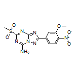 2-(3-Methoxy-4-nitrophenyl)-5-(methylsulfonyl)-[1,2,4]triazolo[1,5-a][1,3,5]triazin-7-amine