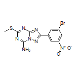 2-(3-Bromo-5-nitrophenyl)-5-(methylthio)-[1,2,4]triazolo[1,5-a][1,3,5]triazin-7-amine