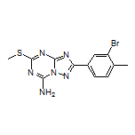 2-(3-Bromo-4-methylphenyl)-5-(methylthio)-[1,2,4]triazolo[1,5-a][1,3,5]triazin-7-amine