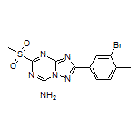 2-(3-Bromo-4-methylphenyl)-5-(methylsulfonyl)-[1,2,4]triazolo[1,5-a][1,3,5]triazin-7-amine