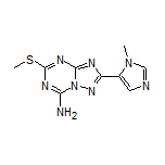 2-(1-Methyl-1H-imidazol-5-yl)-5-(methylthio)-[1,2,4]triazolo[1,5-a][1,3,5]triazin-7-amine