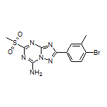 2-(4-Bromo-3-methylphenyl)-5-(methylsulfonyl)-[1,2,4]triazolo[1,5-a][1,3,5]triazin-7-amine