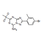 2-(4-Bromo-2-methylphenyl)-5-(methylsulfonyl)-[1,2,4]triazolo[1,5-a][1,3,5]triazin-7-amine