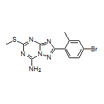 2-(4-Bromo-2-methylphenyl)-5-(methylthio)-[1,2,4]triazolo[1,5-a][1,3,5]triazin-7-amine