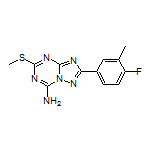 2-(4-Fluoro-3-methylphenyl)-5-(methylthio)-[1,2,4]triazolo[1,5-a][1,3,5]triazin-7-amine