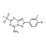 2-(4-Fluoro-3-methylphenyl)-5-(methylsulfonyl)-[1,2,4]triazolo[1,5-a][1,3,5]triazin-7-amine