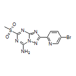 2-(5-Bromopyridin-2-yl)-5-(methylsulfonyl)-[1,2,4]triazolo[1,5-a][1,3,5]triazin-7-amine