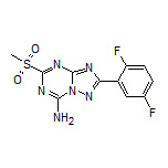 2-(2,5-Difluorophenyl)-5-(methylsulfonyl)-[1,2,4]triazolo[1,5-a][1,3,5]triazin-7-amine