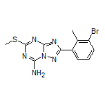 2-(3-Bromo-2-methylphenyl)-5-(methylthio)-[1,2,4]triazolo[1,5-a][1,3,5]triazin-7-amine