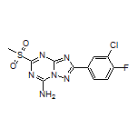 2-(3-Chloro-4-fluorophenyl)-5-(methylsulfonyl)-[1,2,4]triazolo[1,5-a][1,3,5]triazin-7-amine