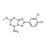 2-(3-Chloro-4-fluorophenyl)-5-(methylthio)-[1,2,4]triazolo[1,5-a][1,3,5]triazin-7-amine