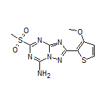 2-(3-Methoxythiophen-2-yl)-5-(methylsulfonyl)-[1,2,4]triazolo[1,5-a][1,3,5]triazin-7-amine