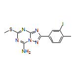 2-(3-Iodo-4-methylphenyl)-5-(methylthio)-[1,2,4]triazolo[1,5-a][1,3,5]triazin-7-amine