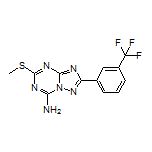 5-(Methylthio)-2-[3-(trifluoromethyl)phenyl]-[1,2,4]triazolo[1,5-a][1,3,5]triazin-7-amine