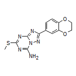 2-(2,3-Dihydrobenzo[b][1,4]dioxin-6-yl)-5-(methylthio)-[1,2,4]triazolo[1,5-a][1,3,5]triazin-7-amine