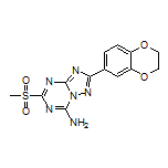 2-(2,3-Dihydrobenzo[b][1,4]dioxin-6-yl)-5-(methylsulfonyl)-[1,2,4]triazolo[1,5-a][1,3,5]triazin-7-amine