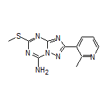 2-(2-Methylpyridin-3-yl)-5-(methylthio)-[1,2,4]triazolo[1,5-a][1,3,5]triazin-7-amine