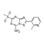 2-(2-Methylpyridin-3-yl)-5-(methylsulfonyl)-[1,2,4]triazolo[1,5-a][1,3,5]triazin-7-amine