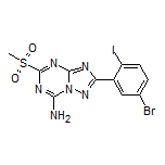 2-(5-Bromo-2-iodophenyl)-5-(methylsulfonyl)-[1,2,4]triazolo[1,5-a][1,3,5]triazin-7-amine