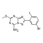 2-(5-Bromo-2-iodophenyl)-5-(methylthio)-[1,2,4]triazolo[1,5-a][1,3,5]triazin-7-amine