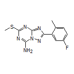 2-(5-Fluoro-2-methylphenyl)-5-(methylthio)-[1,2,4]triazolo[1,5-a][1,3,5]triazin-7-amine