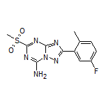 2-(5-Fluoro-2-methylphenyl)-5-(methylsulfonyl)-[1,2,4]triazolo[1,5-a][1,3,5]triazin-7-amine