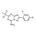 2-(2,4-Difluorophenyl)-5-(methylsulfonyl)-[1,2,4]triazolo[1,5-a][1,3,5]triazin-7-amine